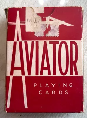 Aviator Marked Playing Cards Gambling Casino Poker 21 Seal Is Broken • $30