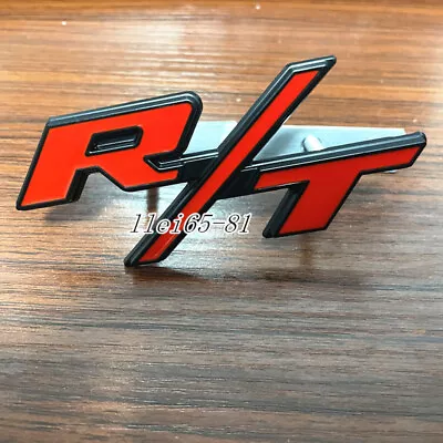 OEM For R/T Car Front Grill Emblems RT Badge Black Red Nameplate Car Stickers • $12.92