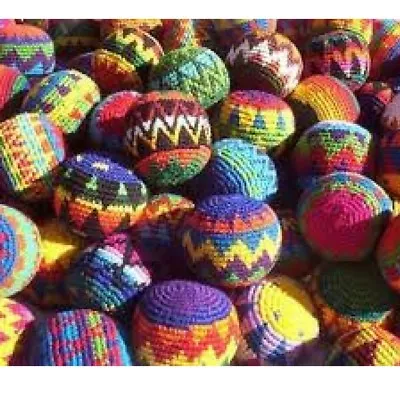 New Hacky Sacks Magic Fun Juggling Balls Footbag Stress Balls Handmade Ethical • $32.95