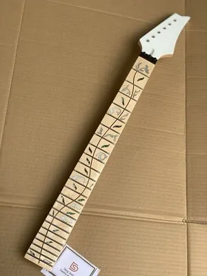 White Headstock Ibanez Electric Guitar Neck 24fret Tree Of Life Fingerboard • $67.44