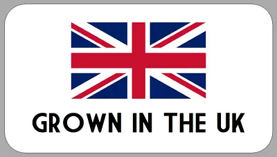 Mini Grown In The UK Stickers Small Labels For Food Plants Etc. With Union Jack • £2.70