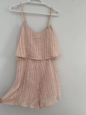 KOOKAI Playsuit Pale Pink Lined Party Cocktail Size 34 Aus Size 6 As New • $39