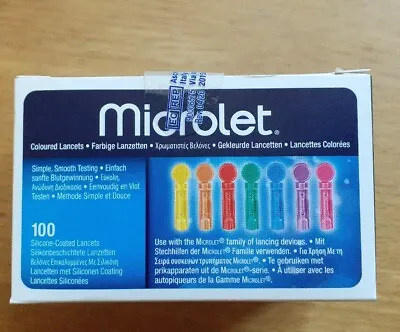 Microlet Lancets - 100 Lancets Per Box Sealed  • £2.99