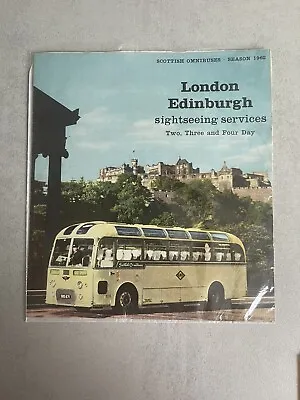 £12 • Buy Scottish Omnibuses London Edinburgh Sightseeing Services 1962
