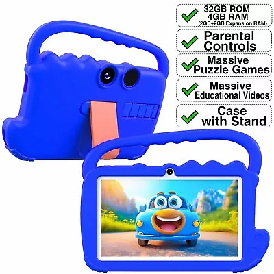 Kids Tablet 7 Inch Android 12 Tablet For Kids 32GB Tablet PC Wi-Fi Dual Camera • $42.99