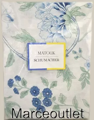 Matouk Schumacher Simone Linen STANDARD Pillowshams Sea Blue • $19.99