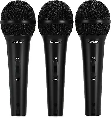 Behringer XM1800S Dynamic Vocal & Instrument Microphone - 3-pack • $45