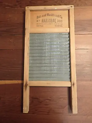 Vintage National Washboard Co. No. 703 The Zinc King Lingerie Washboard USA • $20