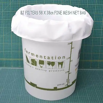 £6.99 • Buy HOME BREW 25/32 LTR STRAINING HOP BAG WITH DRAW CORD 58 X 38cm 1,400 + SOLD F/P