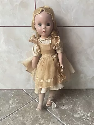 Vintage 1950’s Madame Alexander 14” Doll “Alice In Wonderland” Maggie Face • $180