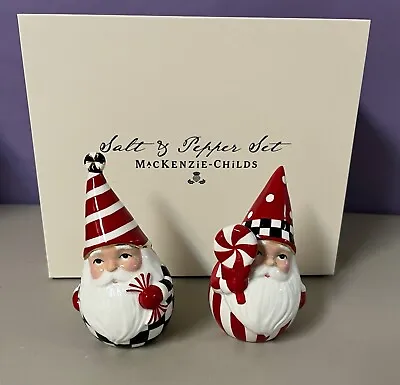 Mackenzie Childs Peppermint Salt & Pepper Shakers • $69.99