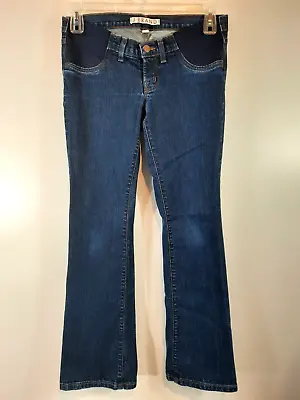 J Brand Jeans Size 26 Blue Maternity Mama J Polish Bootcut Dark Wash Side Panels • $24.97