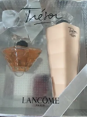 Lancome Tresor Eau De Parfum Gift Set 50ML FRAGRANCE & 200ML BODY LOTION NEW • £70