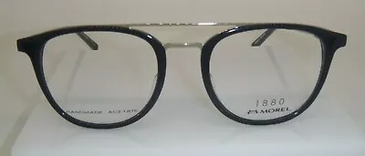 Marius Morel 1880 60029M Black Silver NG01 Plastic Eyeglasses Frame 51-20-140 RX • $147.60