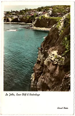 RPPC - La Jolla California - Cave Cliff & Bird Refuge - Posted In 1967 (M5b) • $4.99