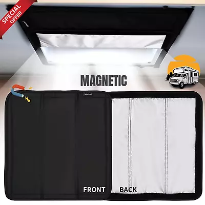 $22.49 • Buy RV Window Shade Double-Side Foldable RV Camper Vent Blackout Shade 16  Magnetic