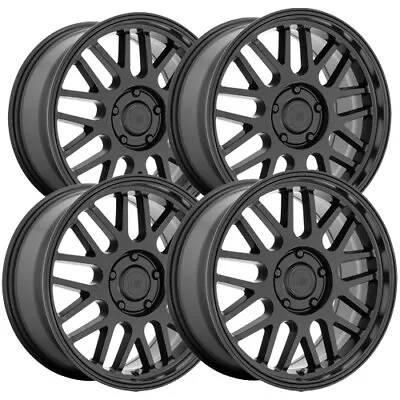 (Set Of 4) Motegi MR144 M9 18x8.5 5x112 +35mm Satin Black Wheels Rims 18  Inch • $892