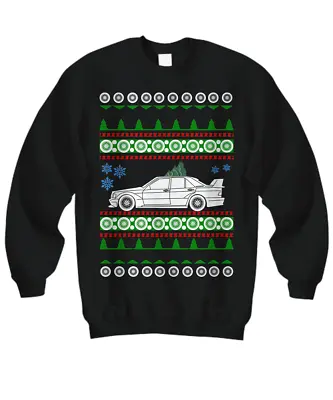 Mercedes 190E 2.5 Evo Cosworth Ugly Christmas Sweater V3 - Sweatshirt • $33.95