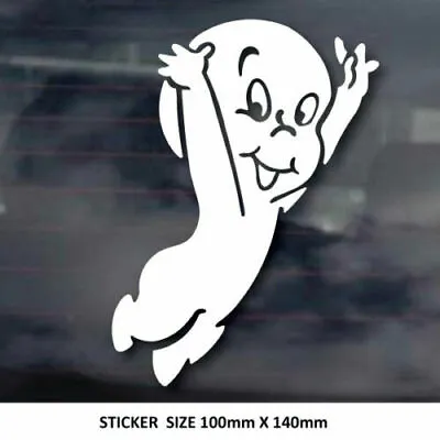 $4.47 • Buy CASPER GHOST Jdm Drift Cute Car Sticker Decal  Bumper Sticker