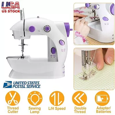 Mini Desktop Electric Sewing Machine Portable 2 Speed Held Household Tailor Tool • $19.95