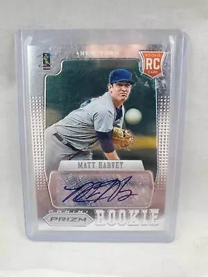 2013 Panini Prizm Silver Matt Harvey RC Rookie Auto # RMH - Mint • $24.99