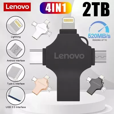 1TB 2TB 256G 4 In1 Type-c USB Flash Drive Memory Stick For IPhone Android PC • $42.99