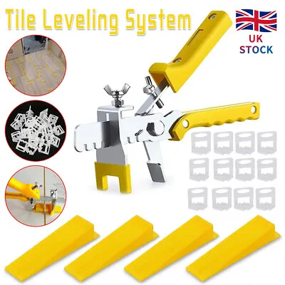 £12.99 • Buy Tile Leveling Spacer System Tool Clips & Wedges Flooring Plier Kit Tiling UK