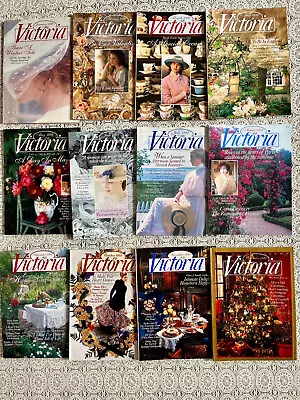 Vtg Lot Victoria Magazines Full Year 1992 Lovely Fashion Home Decor Writers Food • $57.50