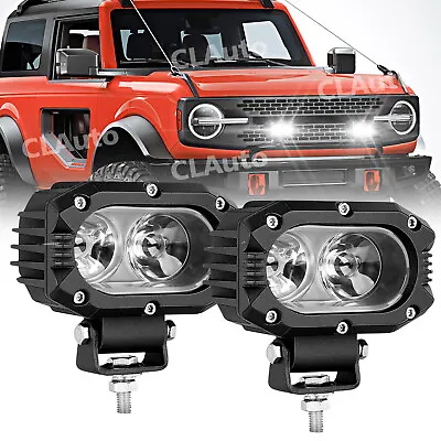 2Pcs 4inch LED Work Light Spot Beam 6000K Offroad Fog Lamp For Jeep Wrangler 4WD • $35.10