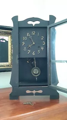 Rare 1850-99 NEW HAVEN CLOCK CO. 8-Day San Martin Mantle Mission Gong With Key • $250