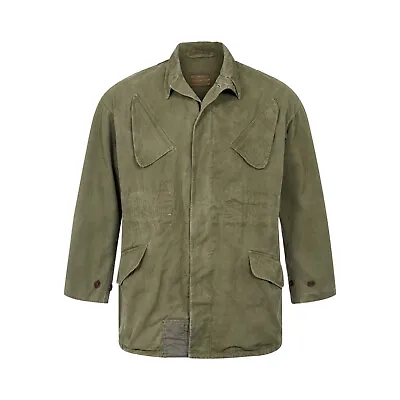 Genuine Dutch Issued Army Military Combat NATO Field Jacket Vintage Olive Green • £26.59