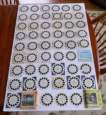 51 Vintage View Master Reels National Parks Travel Los Angeles History • $20