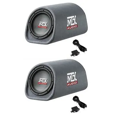 MTX AUDIO 8  240W Car Loaded Subwoofer Enclosure Amplified Tube Vented (2 Pack) • $339.90