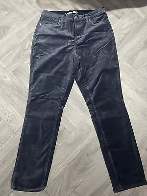 £20 • Buy Womens Landsend Velvet Jeans Size 12 Petite Navy Blue
