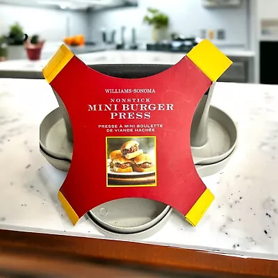 Williams Sonoma Nonstick Mini Slider Burger Press  4 -Hole • $14.99