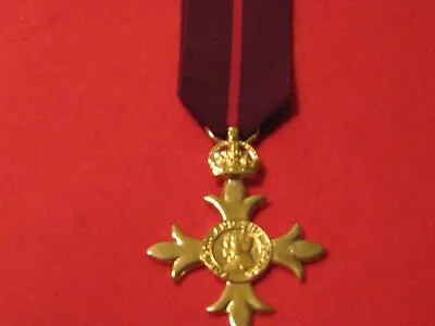 Full Size Obe Medal With 1st Type Military Ribbon Museum Copy Medal With Ribbon • £12.50