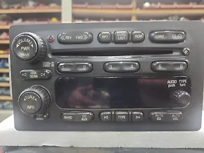 03 04 05 Chevrolet Silverado Tahoe Yukon Radio 6 Cd Face Plate 1035977 • $105