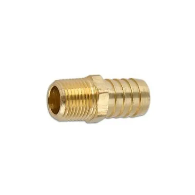 3/4  Hose Barb To 1/2  Male NPT Fitting - High Quality Brass Ships From The USA • $7.99