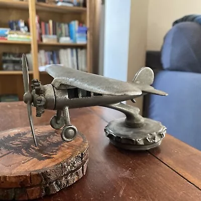 RARE Vintage 1920-30s AIRPLANE CAR AUTO HOOD RADIATOR ORNAMENT • $995