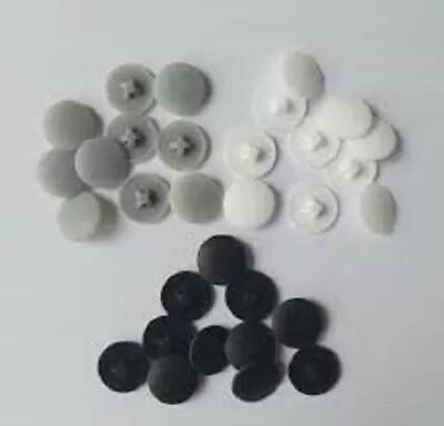 Pozi Star Head Screw Caps - Press On Covers - Push Fit - White Black & Grey  • £0.99