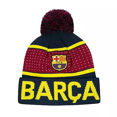 Fc Barcelona Winter Beanie Hat Cap Youth Size Official New 2020 Merchandise 5 • $14.99