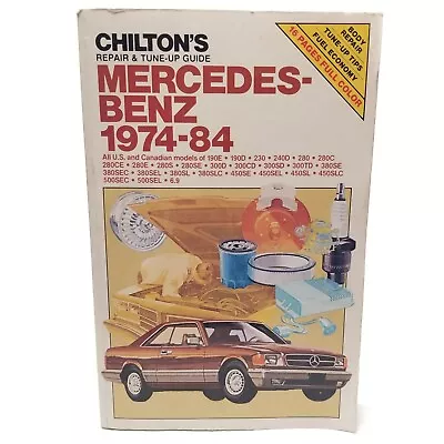 Mercedes 190E 190D 450SL 230 1974-1984 Tune-up Shop Service Repair Manual Book • $25.97