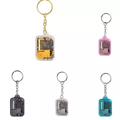 Portable Mini Unique Music Box Keychain Mechanical Movement Musical Instrument • $9.33