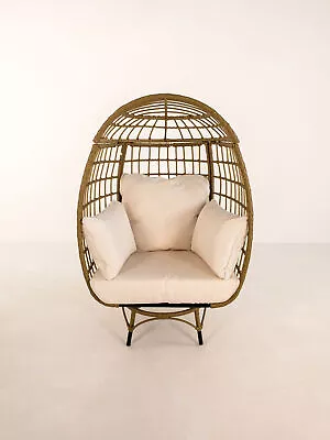 Outdoor Indoor Egg Chair With Legs Large Pod Chair Wicker • $272.09