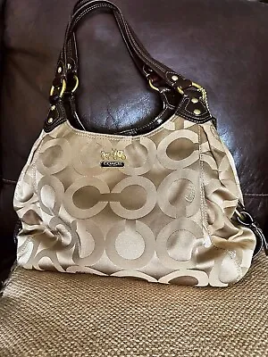 Coach Bag Madison Hobo Brand New Beige Signature Art Sateen • $125