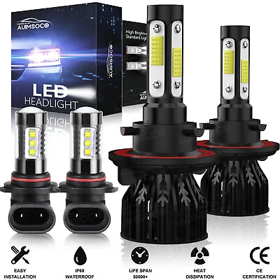 4x LED Headlight High Low Beam + Fog Light Bulbs For Ford F-150 2004-2014 6000K • $39.99