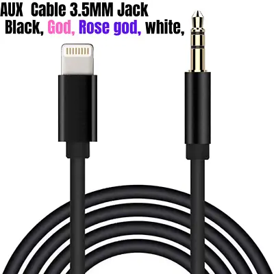 AUX 3.5mm Jack Adapter Cable Cord To Car Audio For IPhone 7 8 X XS 11 12 13 PRO • £3.99