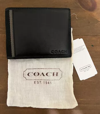 Coach Heritage Men’s Leather Passcase ID Wallet #F74388 • $120