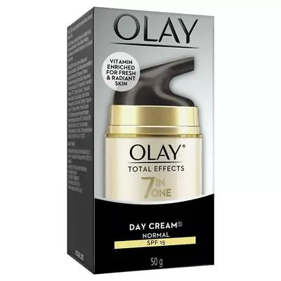 $34.98 • Buy Olay Total Effects 7 In 1 Day Cream Normal SPF 15 50g UVA/UVB Sunscreen
