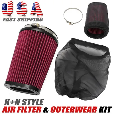 For Yamaha Banshee 350 K+N Style Air Filter + OUTERWEAR Stock Airbox 1987-2006 • $30.59